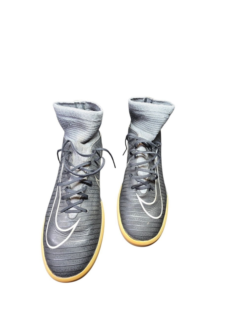 Nike MercurialX Proximo II IC Indoor Soccer Shoes Futsal Grey Gum Youth Size 6
